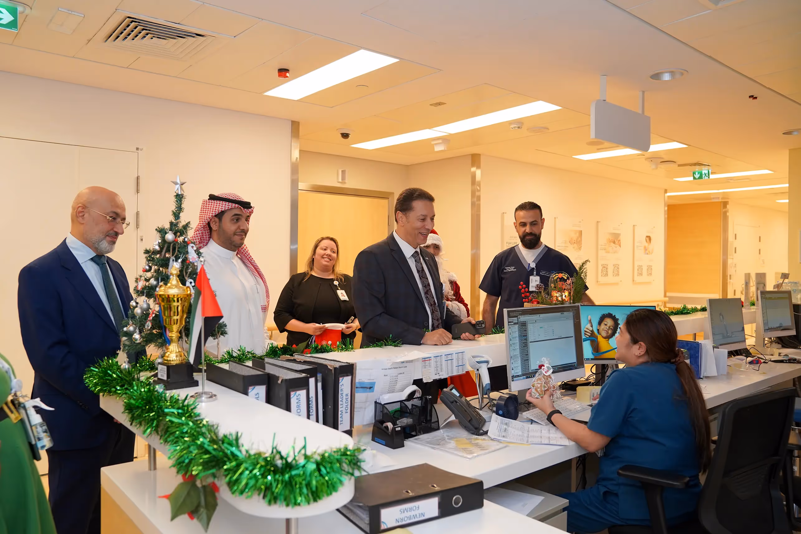 This festive season, Fakeeh University Hospital celebrated the true spirit of Christmas with a heartwarming visit from our CEO, Dr. Mohaymen Abdelghany.