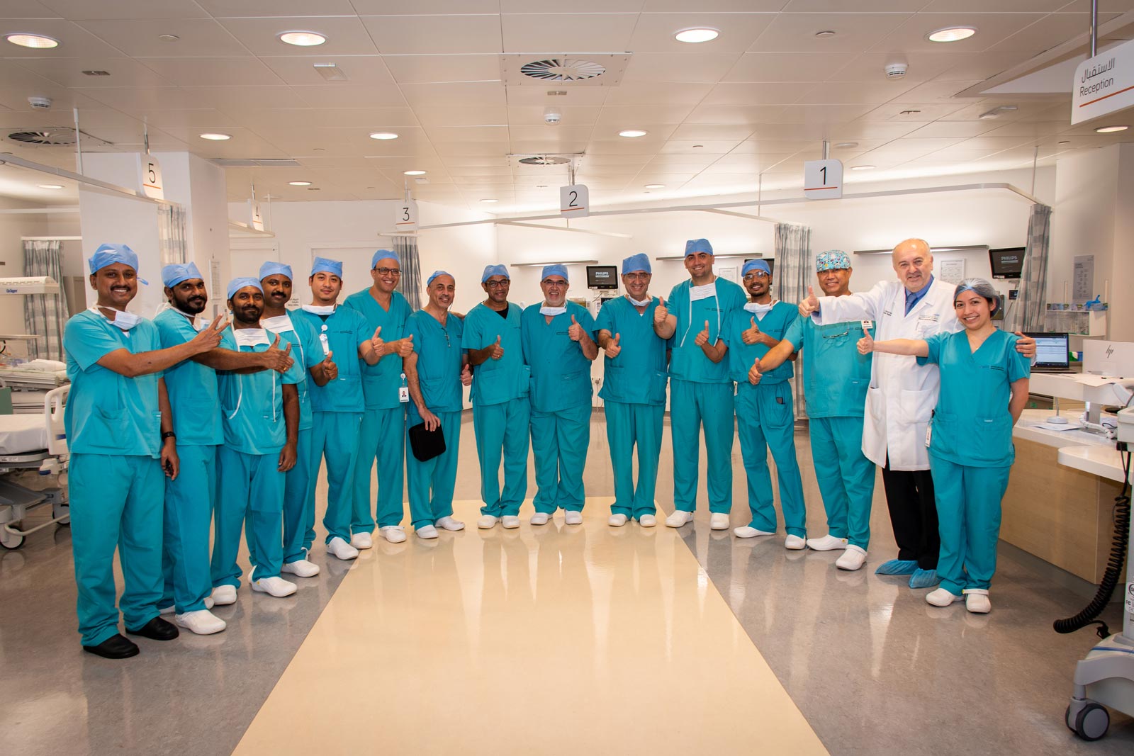 أول جراحة قلب مفتوح في قسم الجراحة متعدد التخصصات في مستشفى فقيه الجامعي