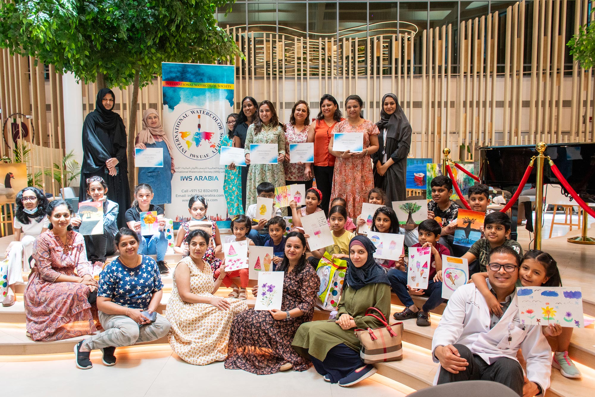 ورشة رسم نادي أطفال مستشفى فقيه الجامعي