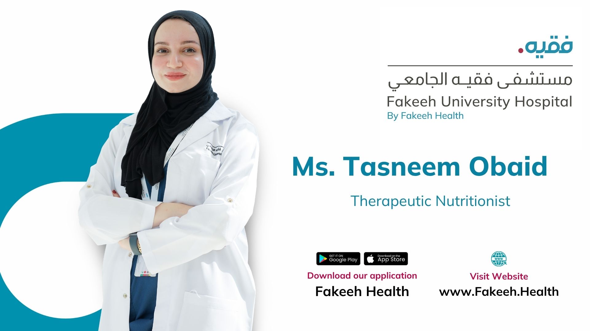 Clinical nutritionist Tasneem Obaid broadened the conversation beyond just food