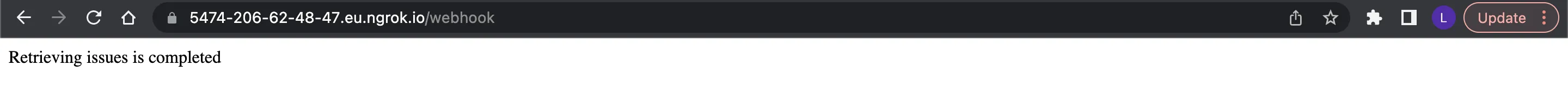 Public webhook route
