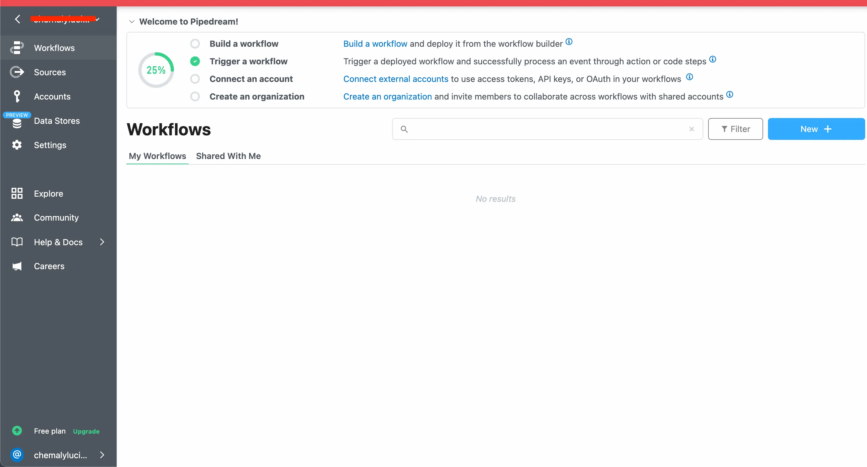 RequestBin dashboard