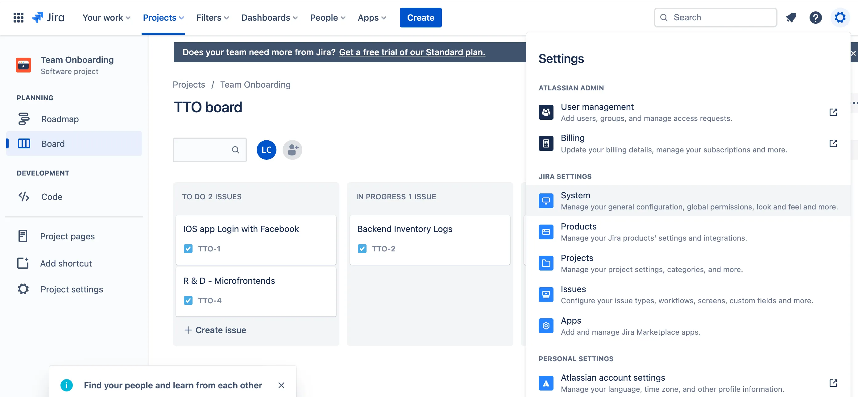 Jira settings