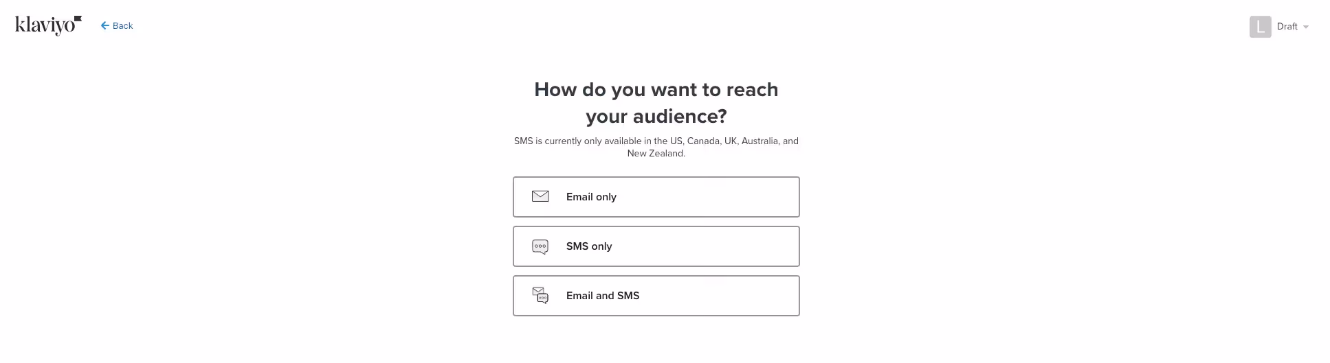 Klaviyo reach your audience