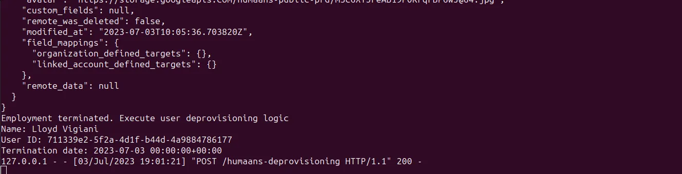 Merge webhook POST request