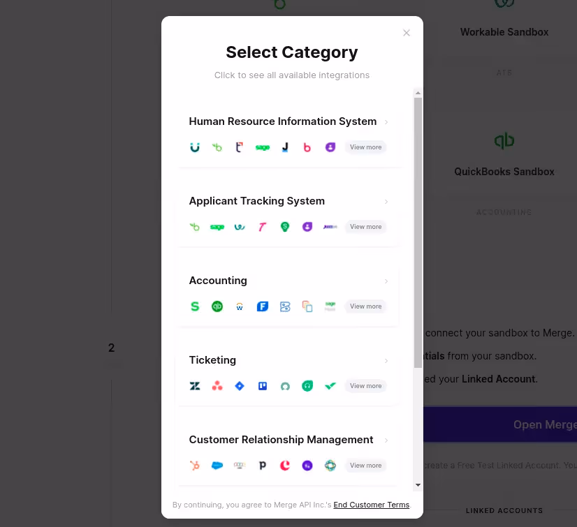 Merge create link
