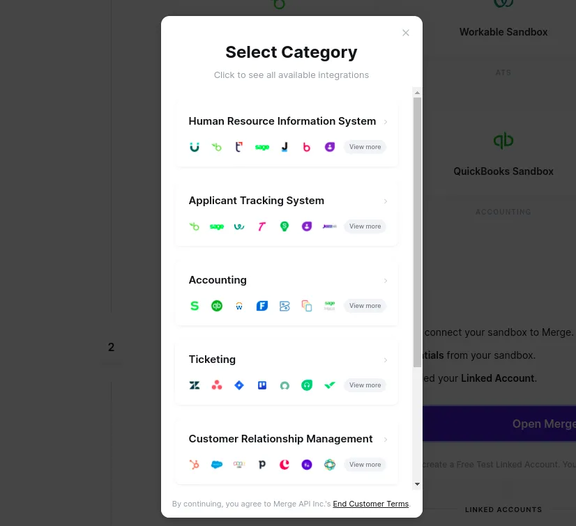 Merge create link