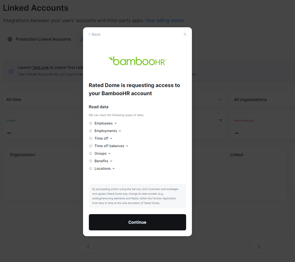 Access request to BambooHR