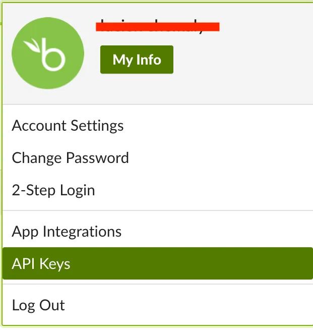 BambooHR API Keys
