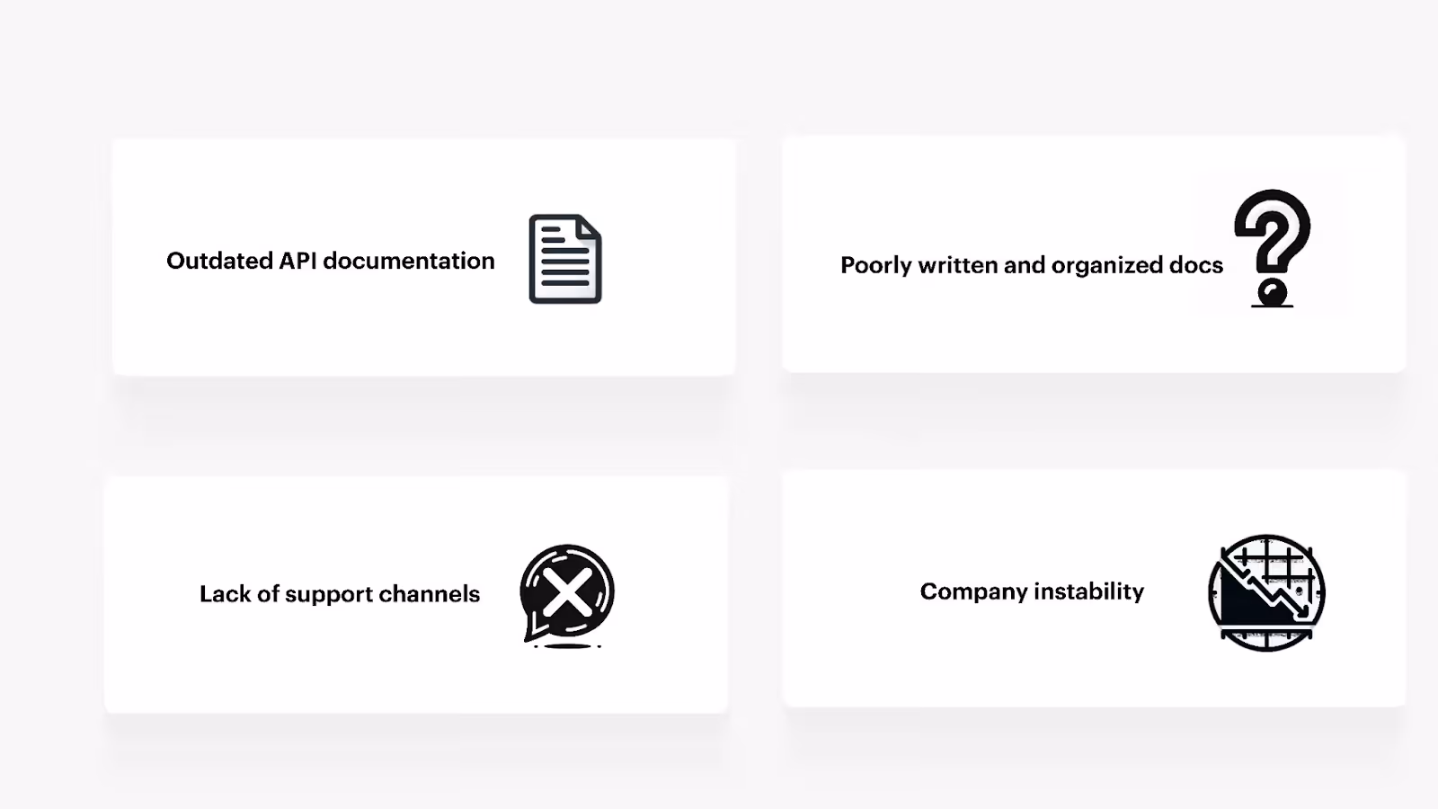 The different ways that support from 3rd-party API providers falls short