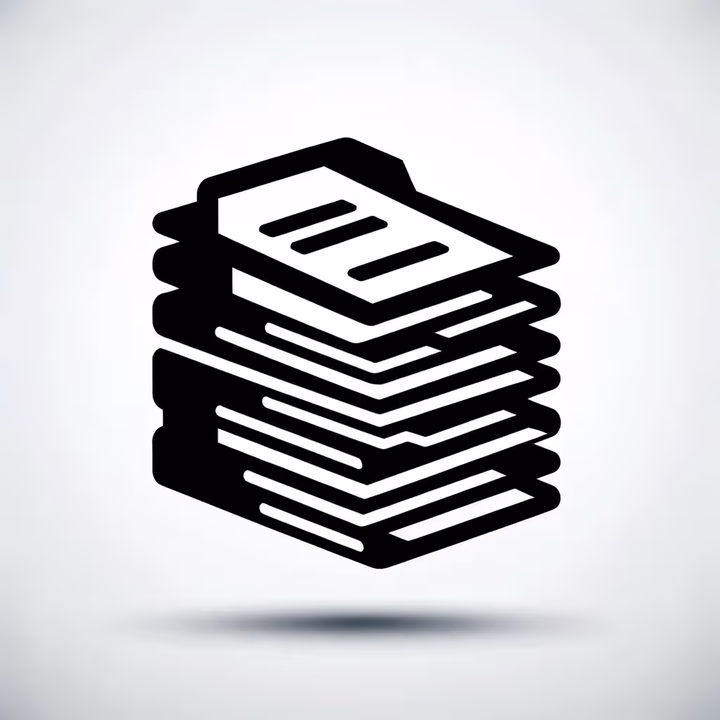 An icon of documents