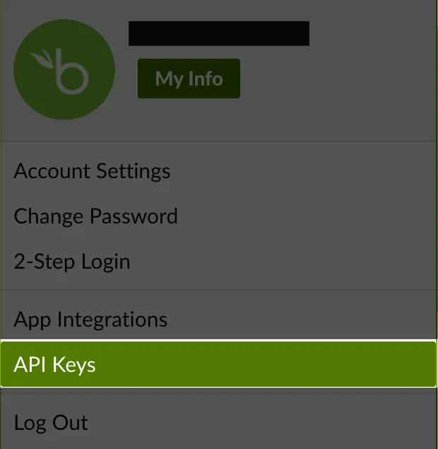 BambooHR API keys