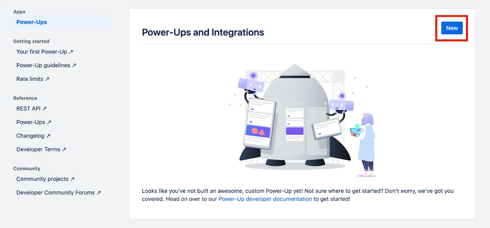 A screenshot of the Power-Ups homepage