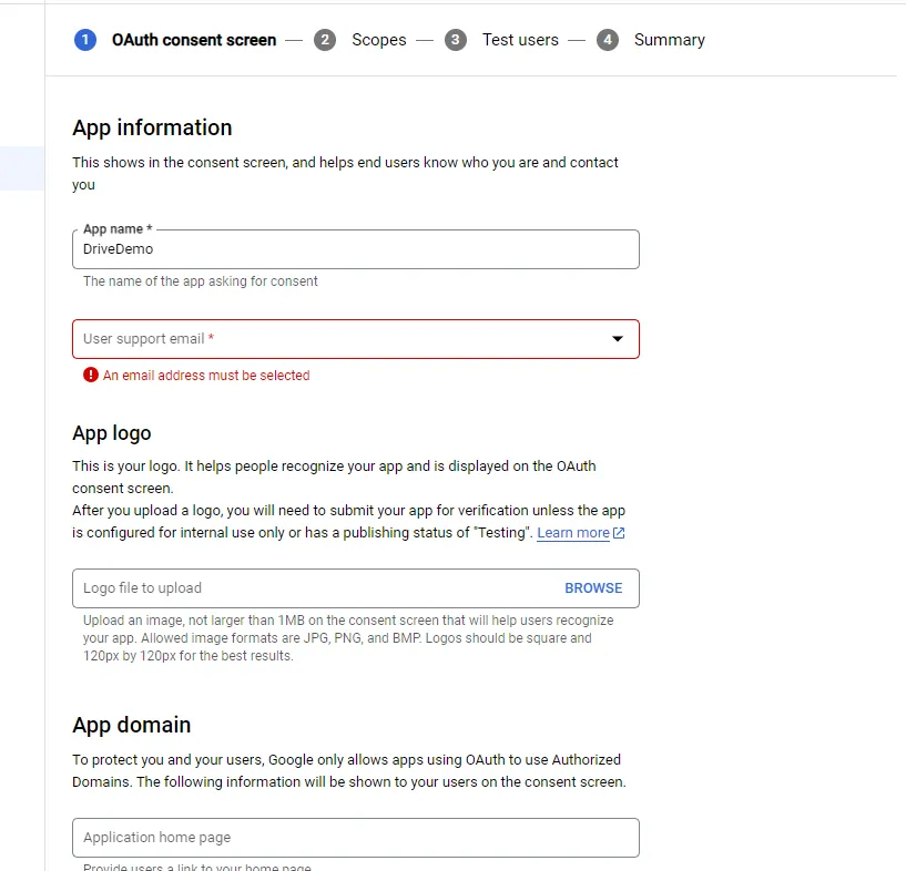 App information