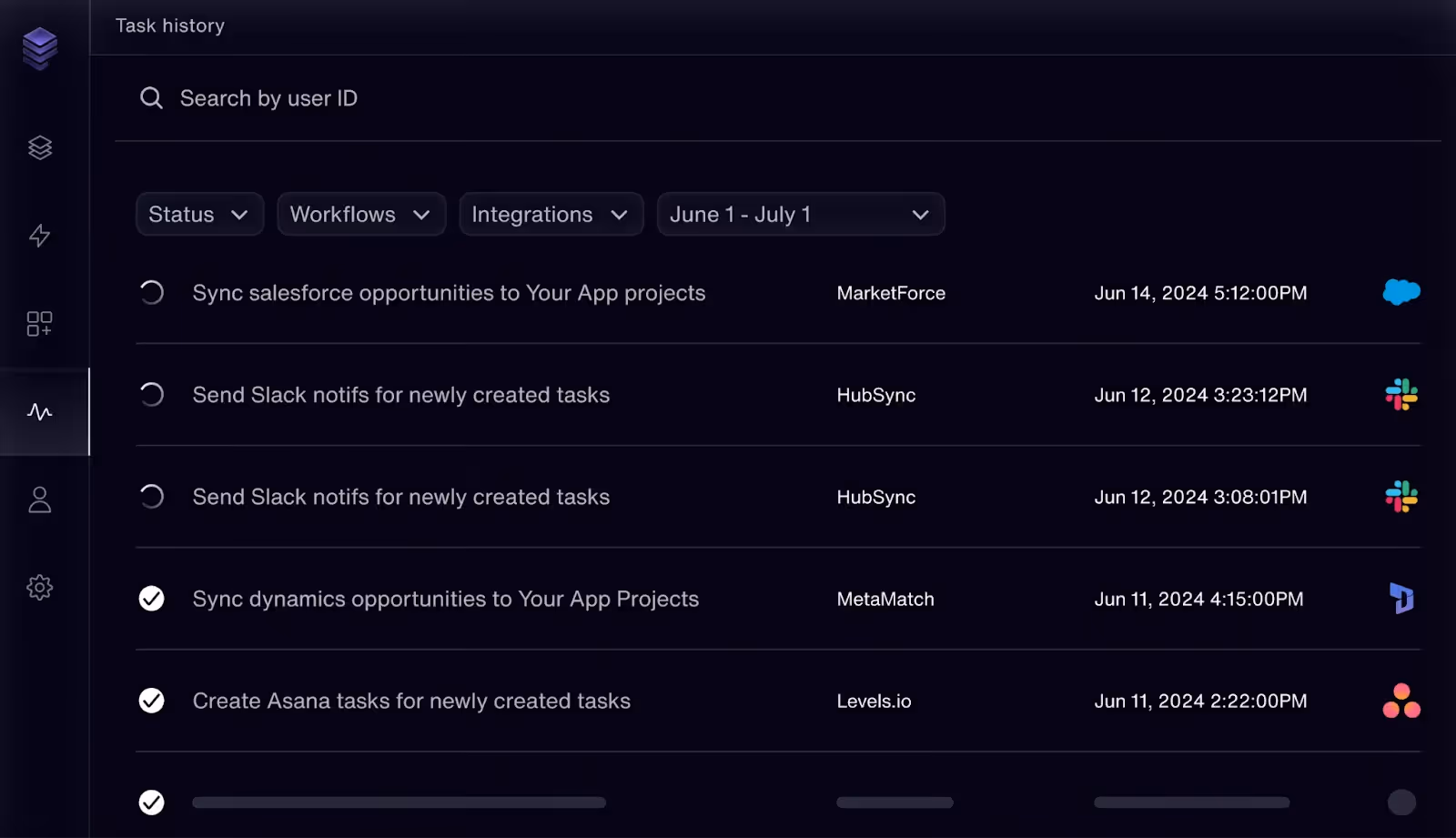 Paragon's monitoring dashboard