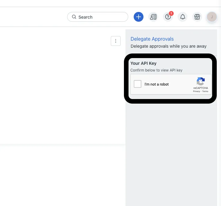 CAPTCHA for API key in Freshservice