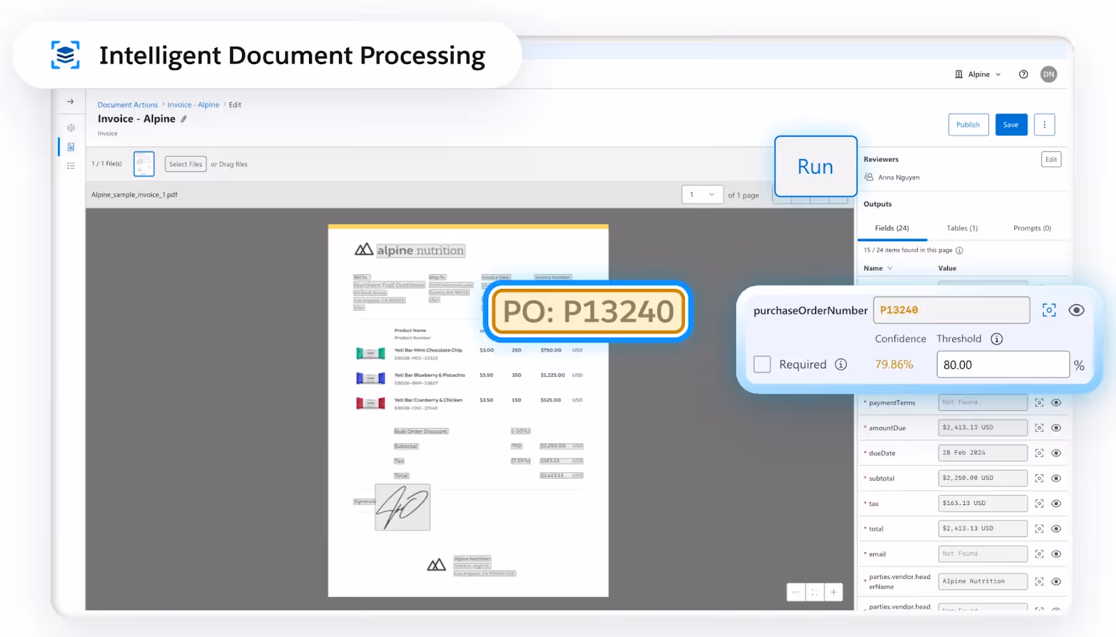 A screenshot of Mulesoft's IDP solution