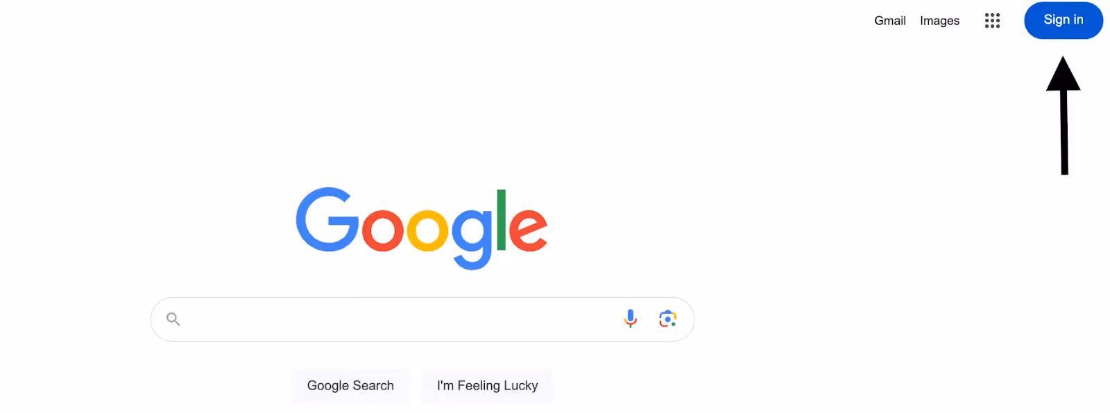 Signing into Google