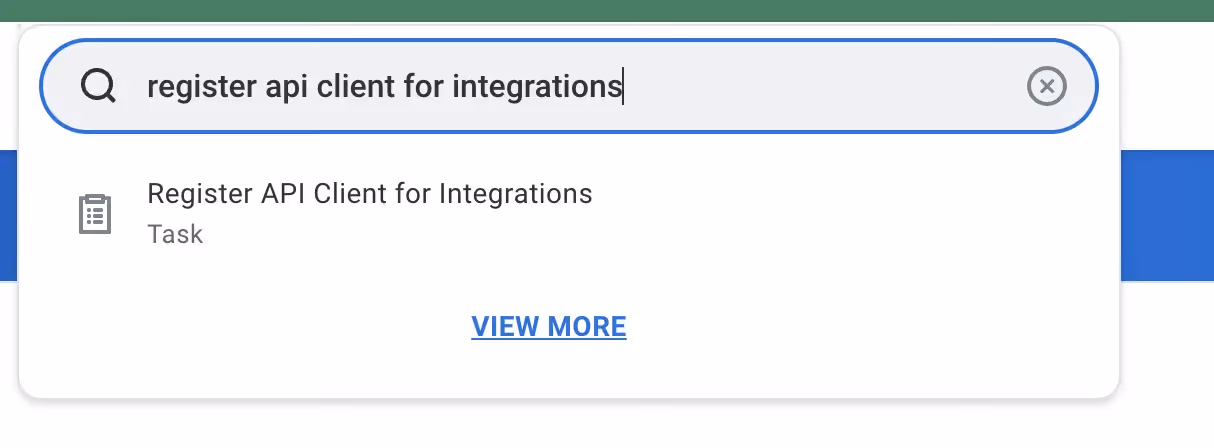 Registering a new API client