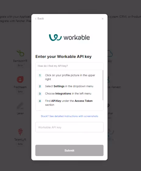 Merge Link with Workable