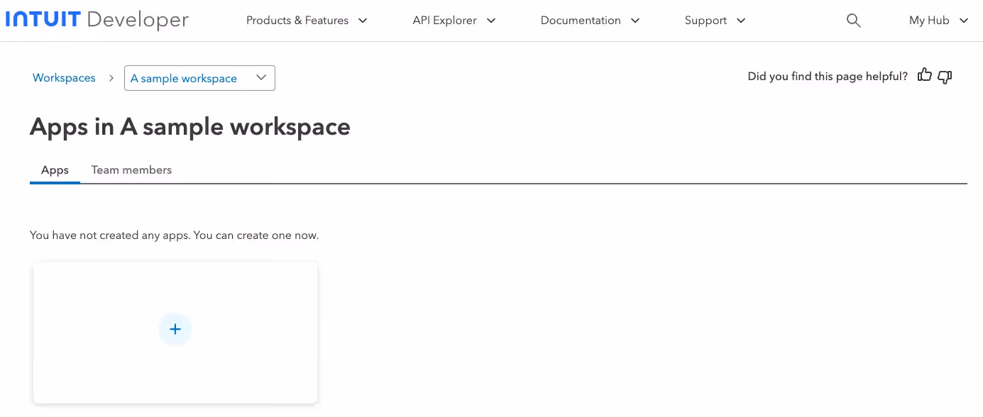 Creating OAuth app in QuickBooks Online
