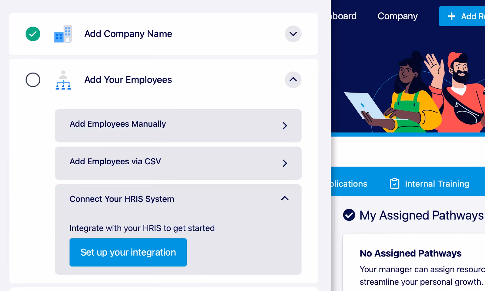 Setting up integration