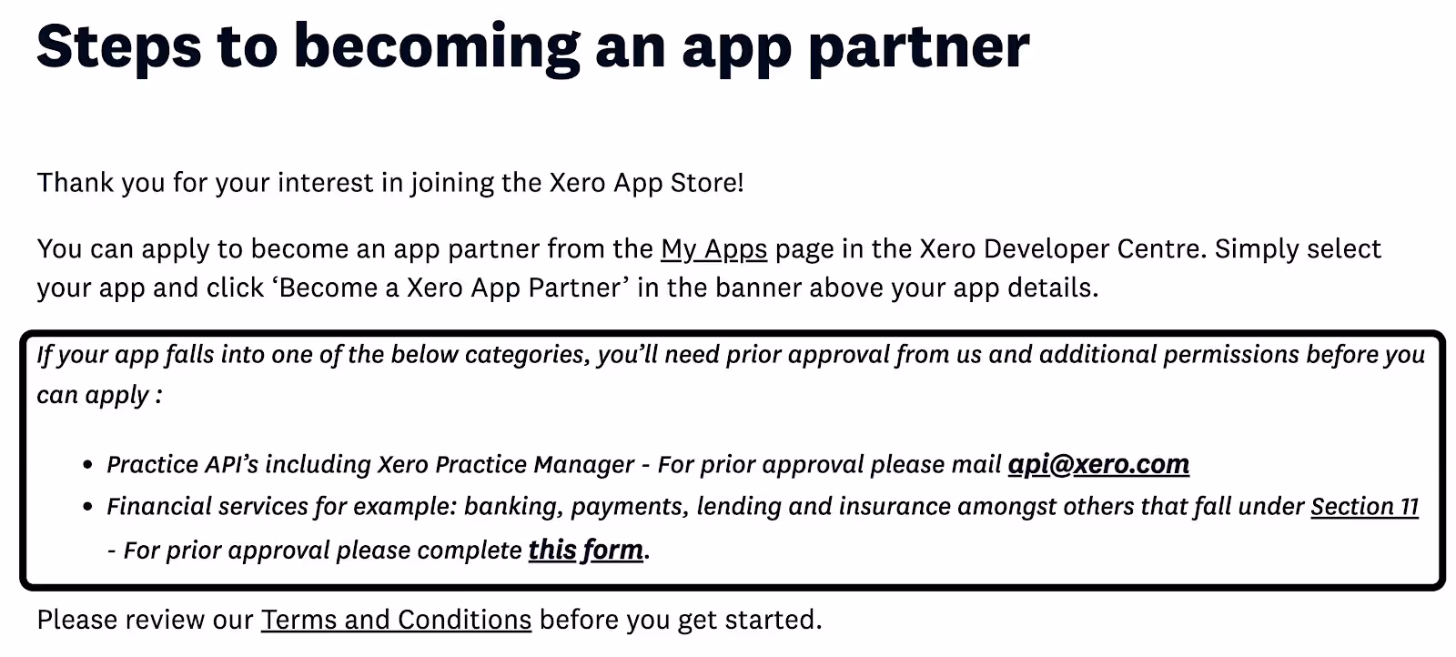 Steps to becoming a Xero partner