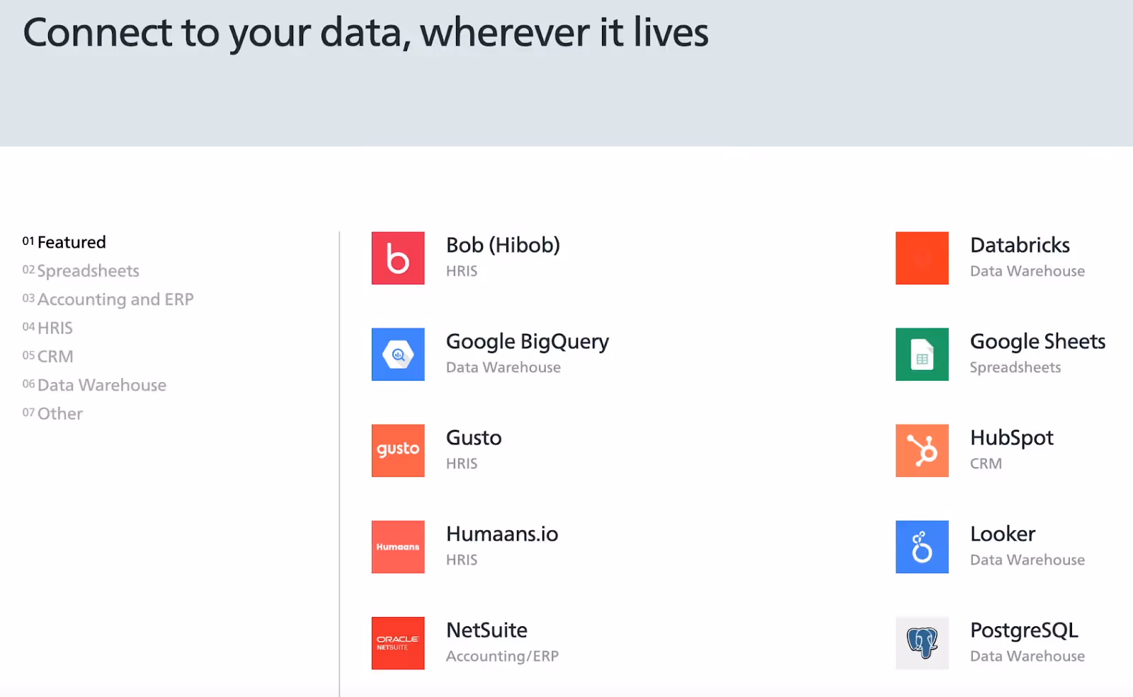 Causal's integration marketplace
