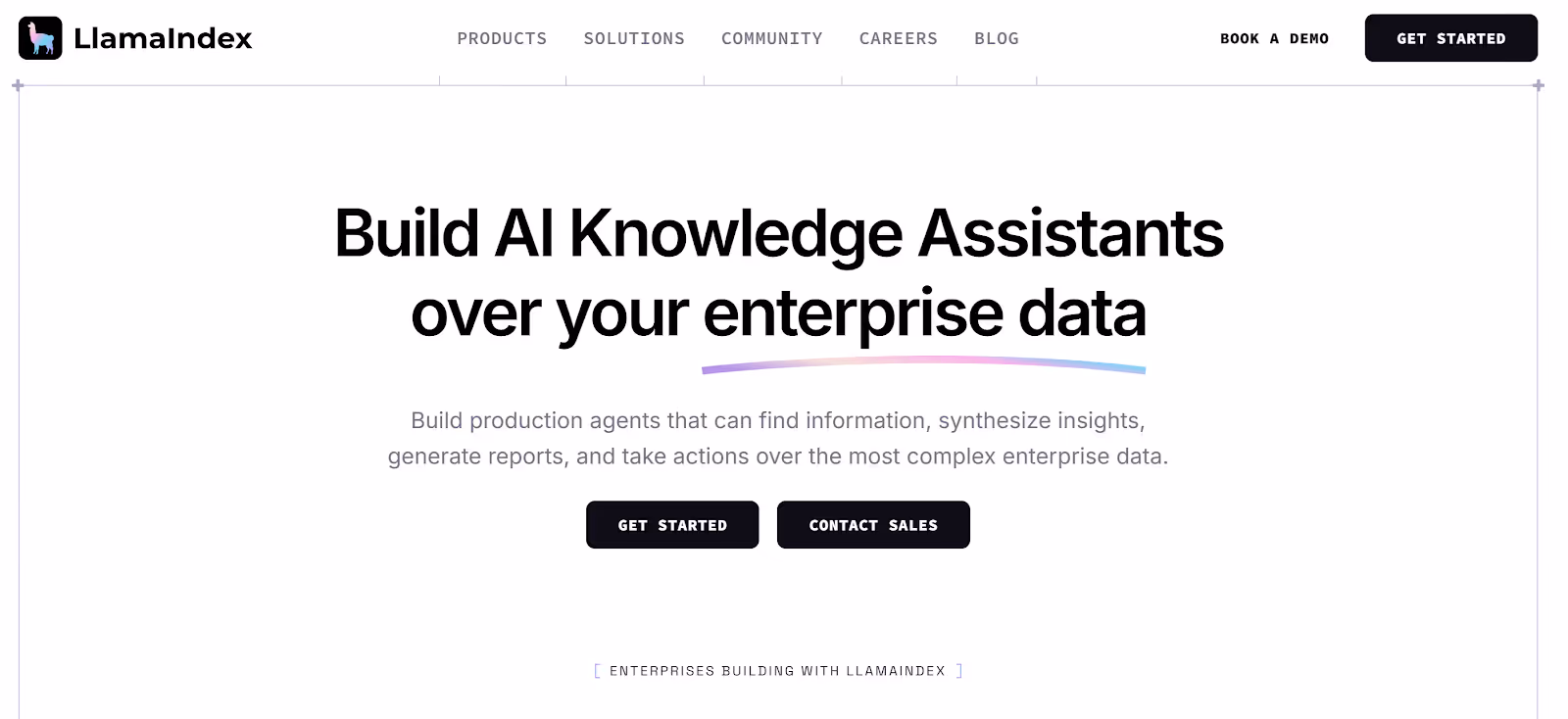 LlamaIndex Library home page