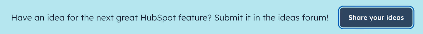 How HubSpot lets you share product ideas