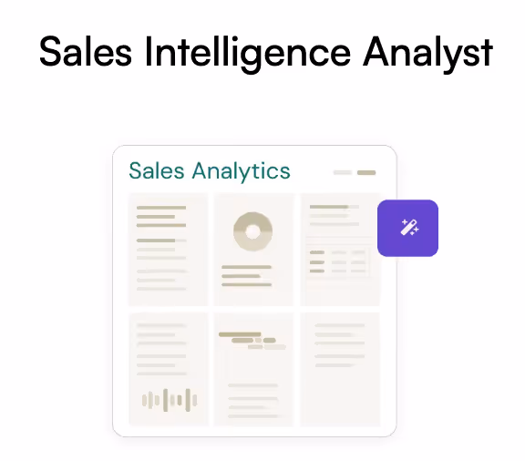 A screenshot of Ema's Sales Intelligence Analyst agent