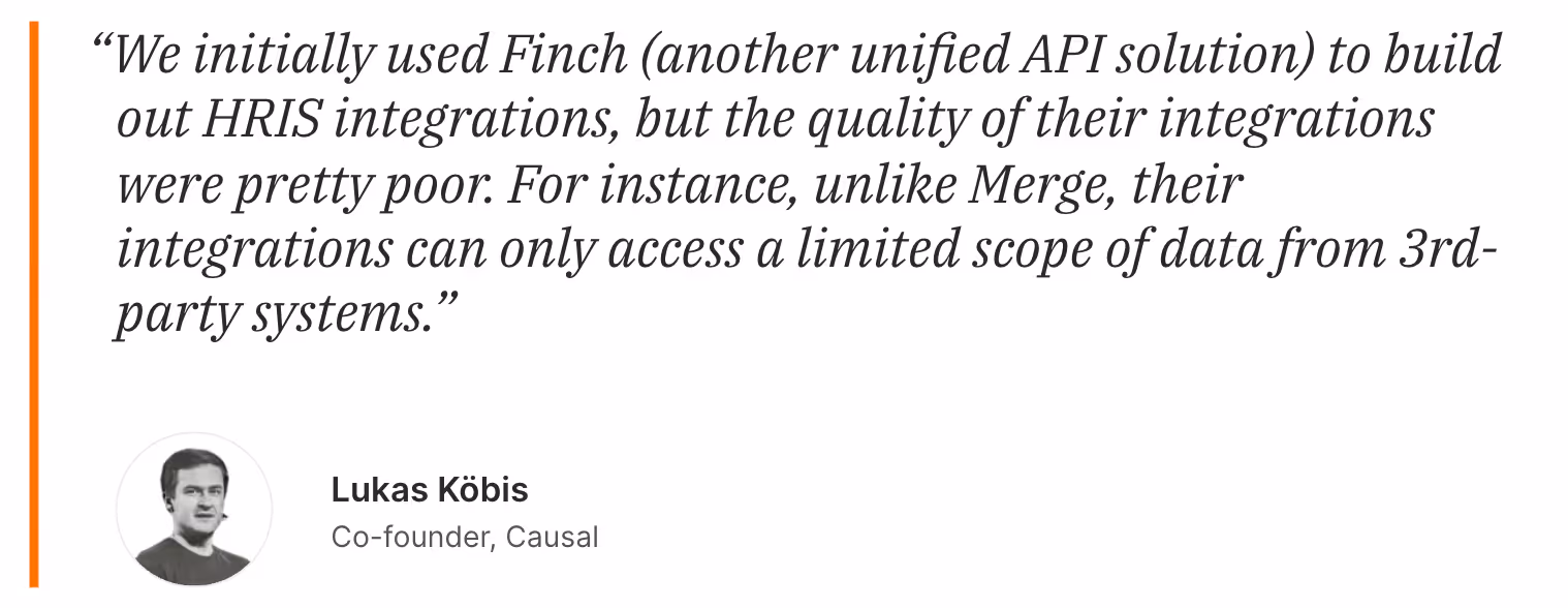 Quote from Lukas on Finch