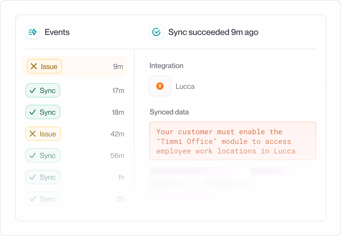 An example of how their automated issue detection feature can flag a specific issue