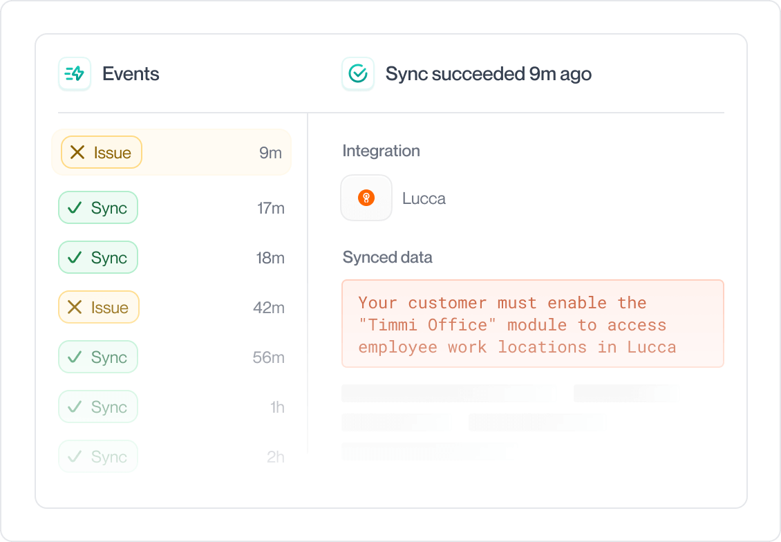 An example of how their automated issue detection feature can flag a specific issue