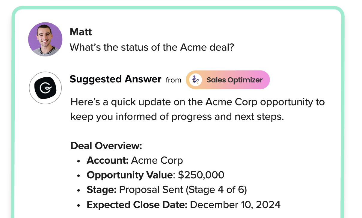 Screenshot of Guru's enterprise search that shows how it uses semantic search