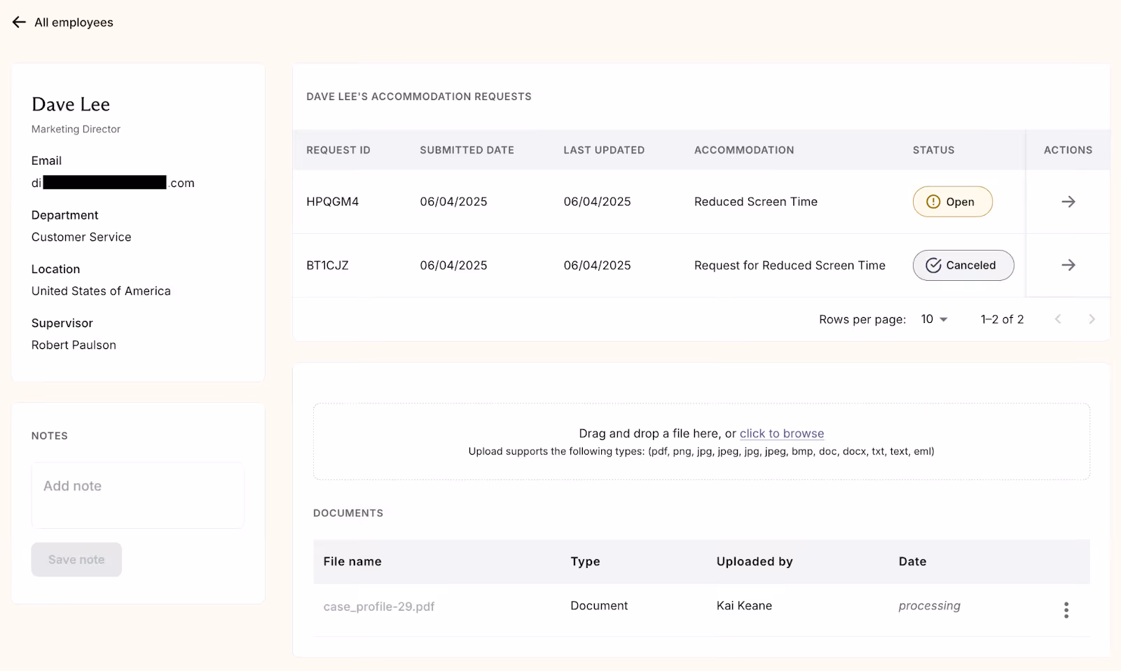How employee data is populated and re-synced in Disclo
