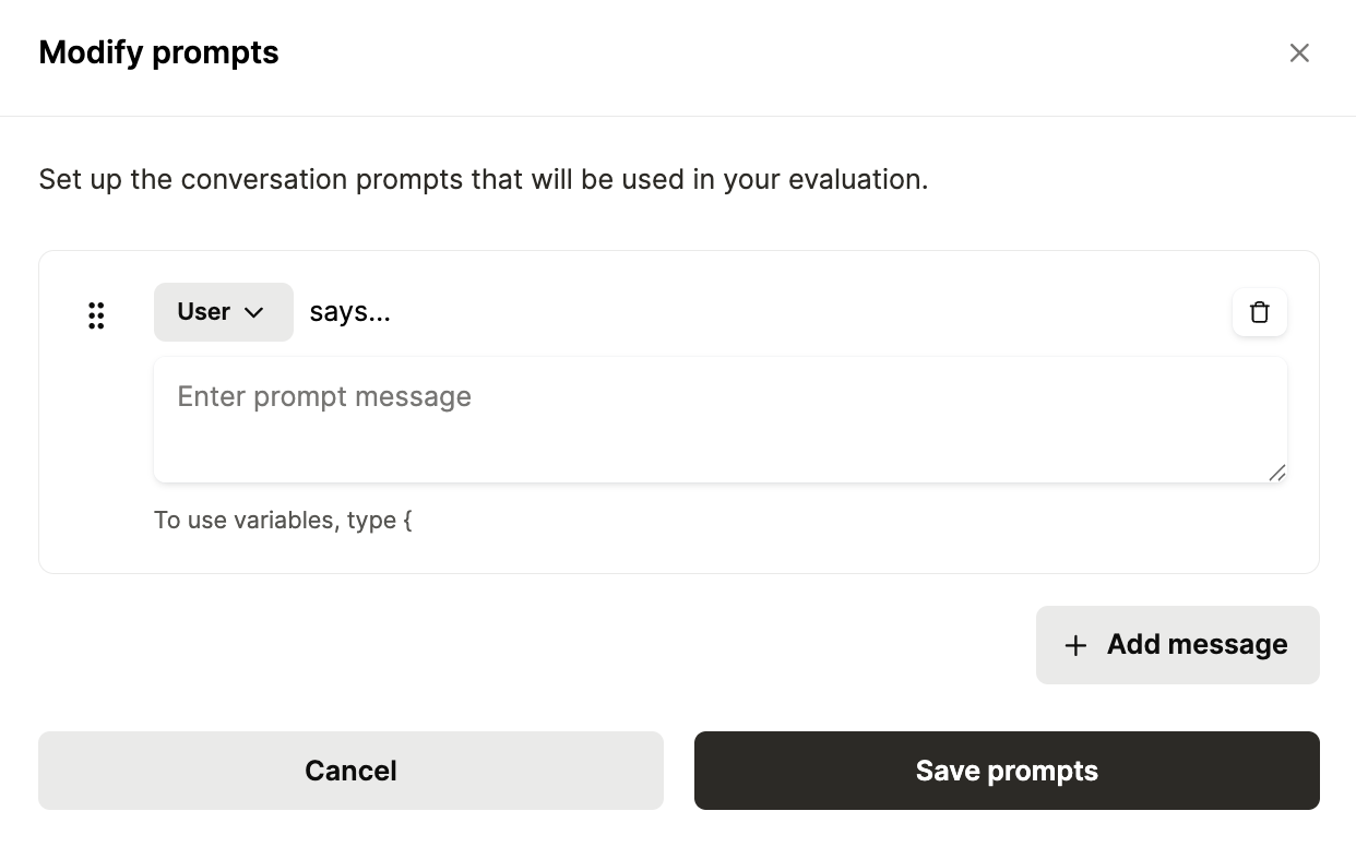 How to set custom prompts in Agent Handler