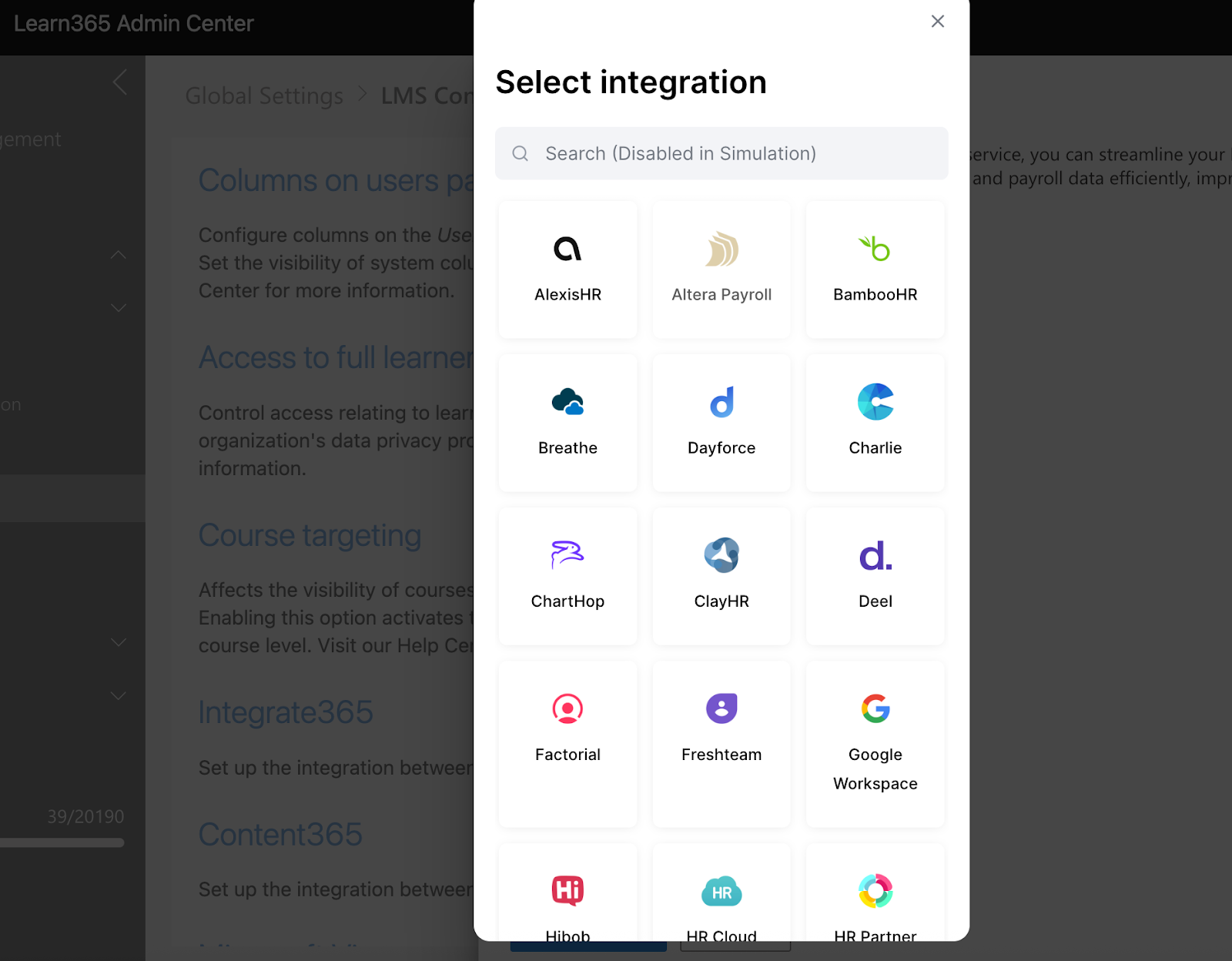 How Merge Link appears within Integrate365