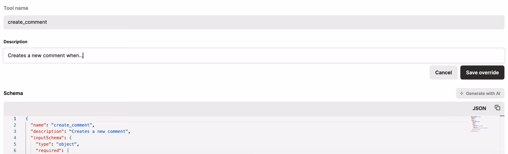 How Merge Agent Handler lets you override tools