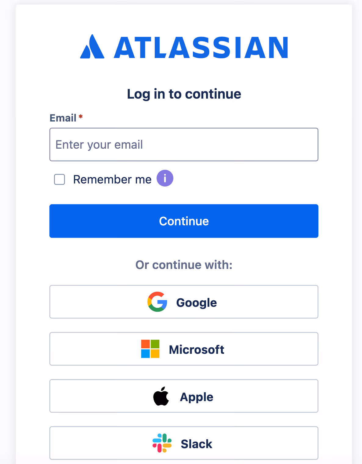 Atlassian login