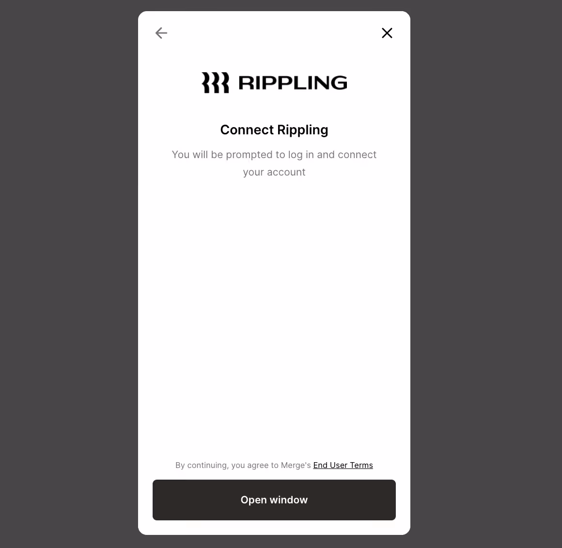 Merge Link screenshot for Rippling