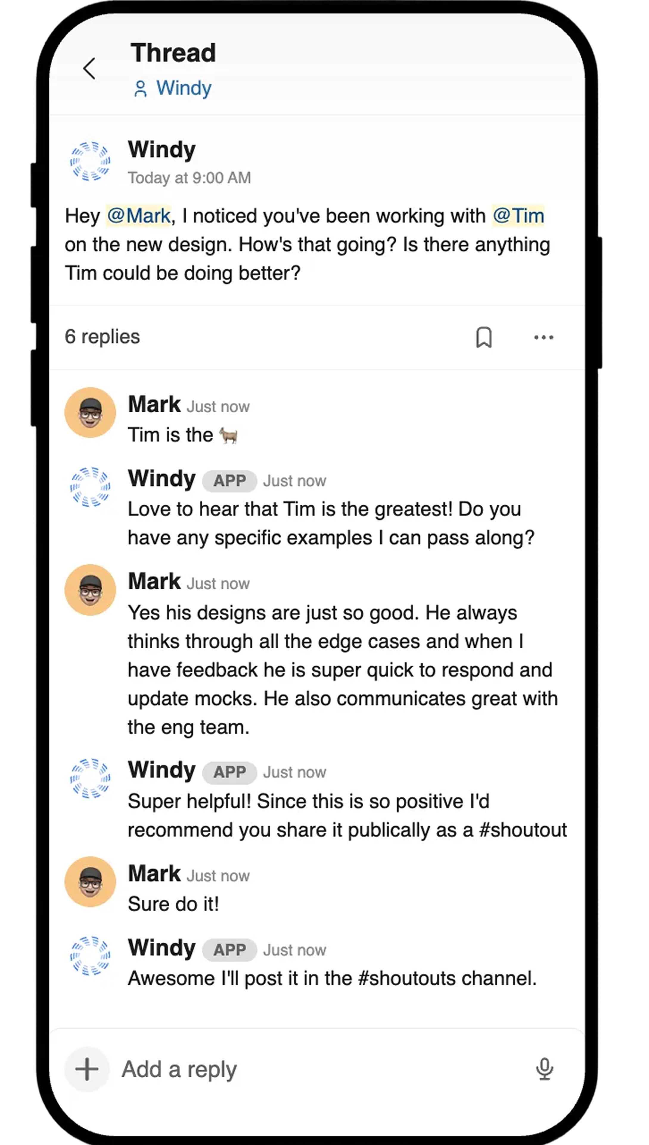 Pulse surveys through Windmill