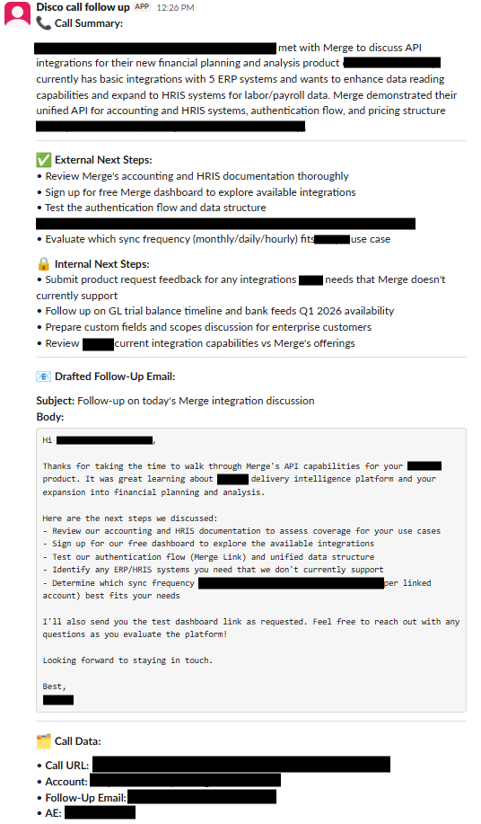 Follow up automation example