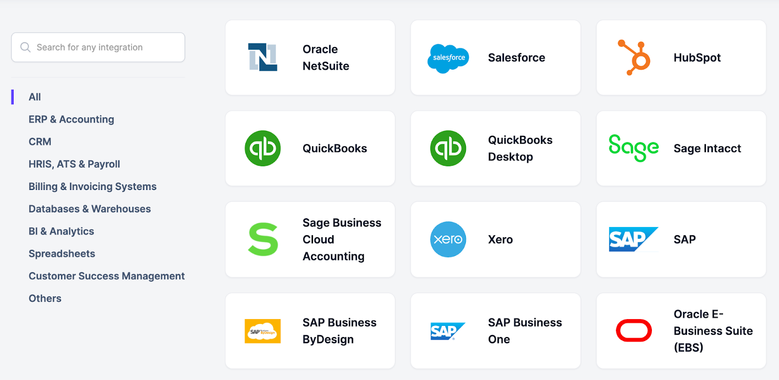 Drivetrain's integration marketplace