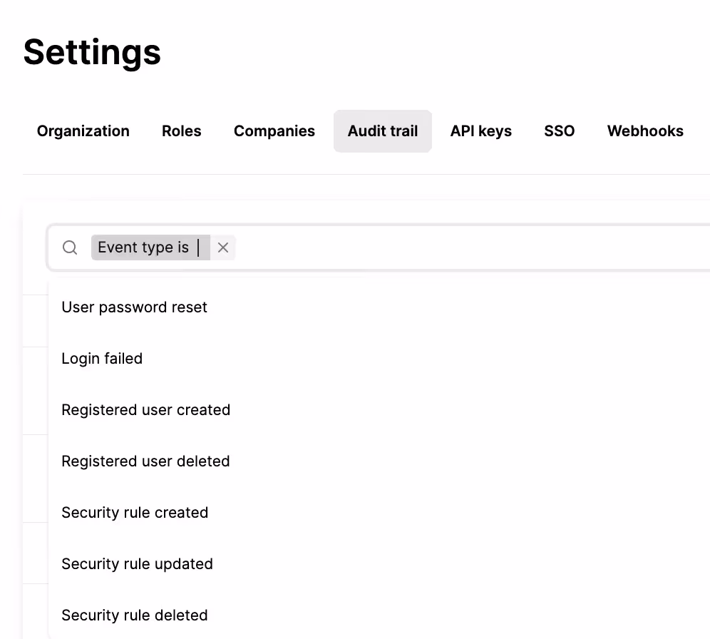 How you can search for security rule changes in Merge Agent Handler's audit trail