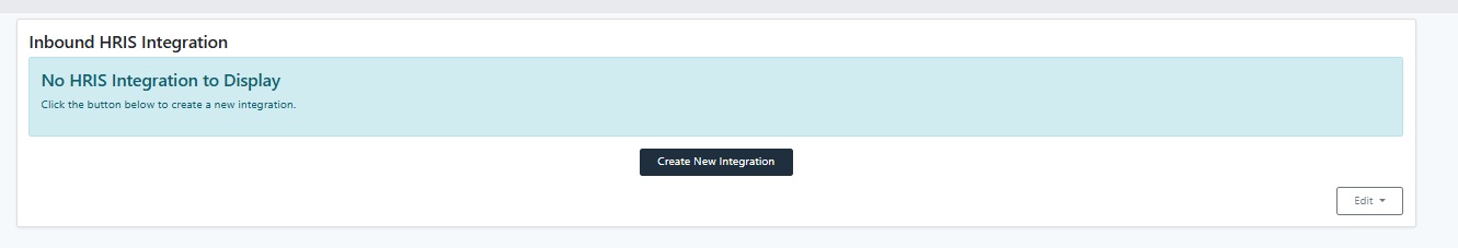 How a user would create a new integration in Payscale