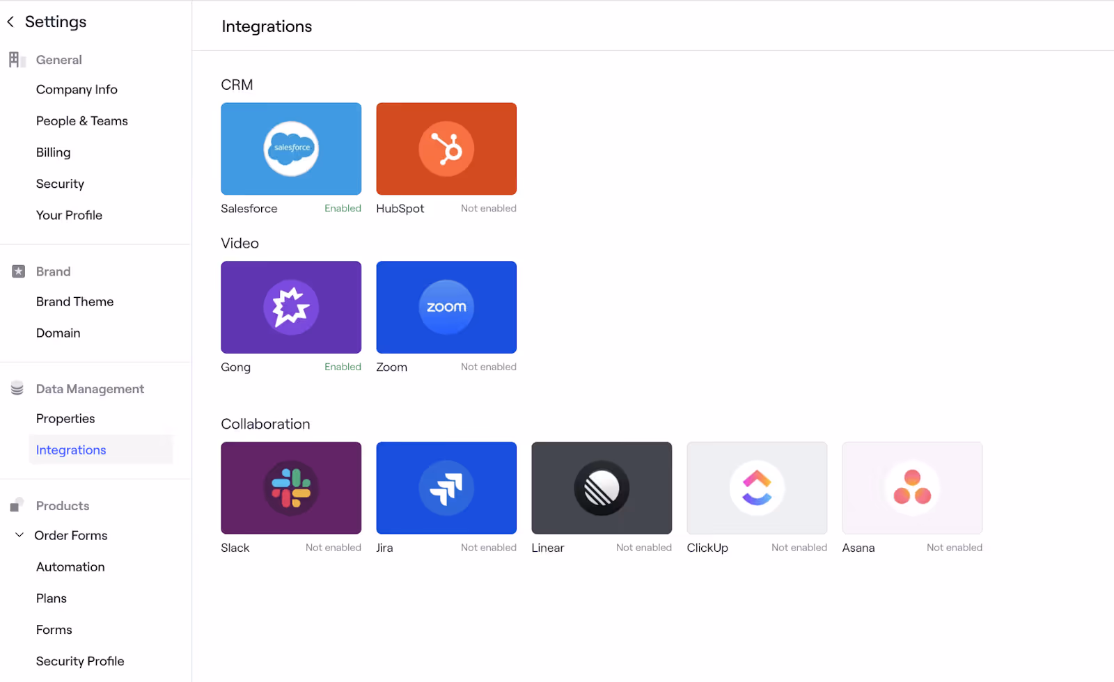 How Dock's ticketing integrations appear for logged-in users