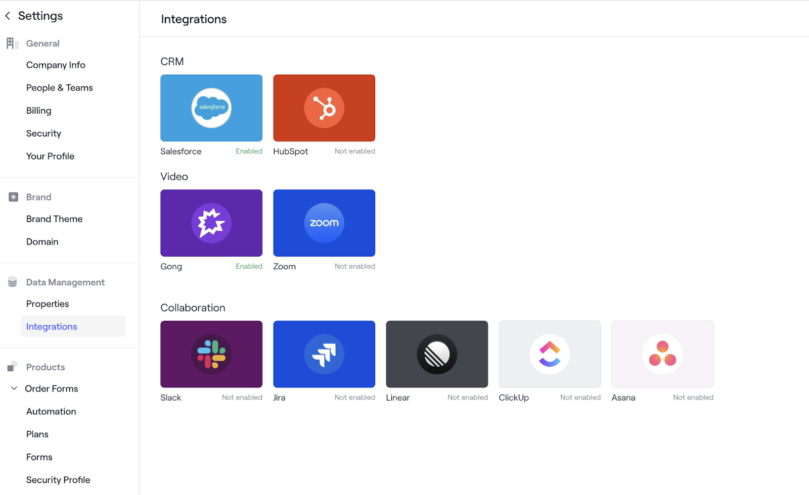 How Dock's ticketing integrations appear for logged-in users