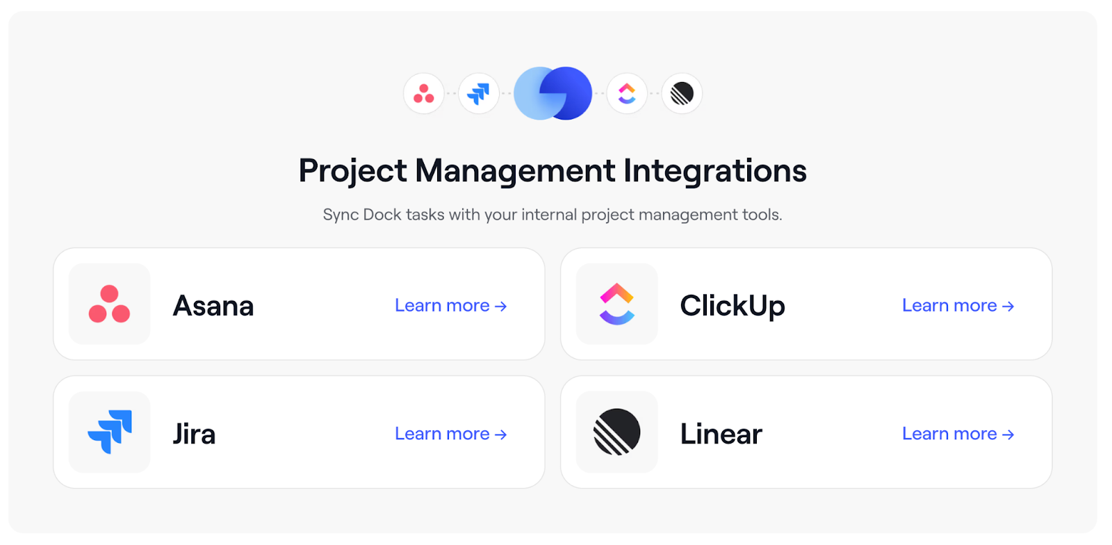How Dock markets their ticketing integrations