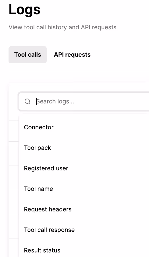 Screenshot of Merge Agent Handler's searchable log functionality